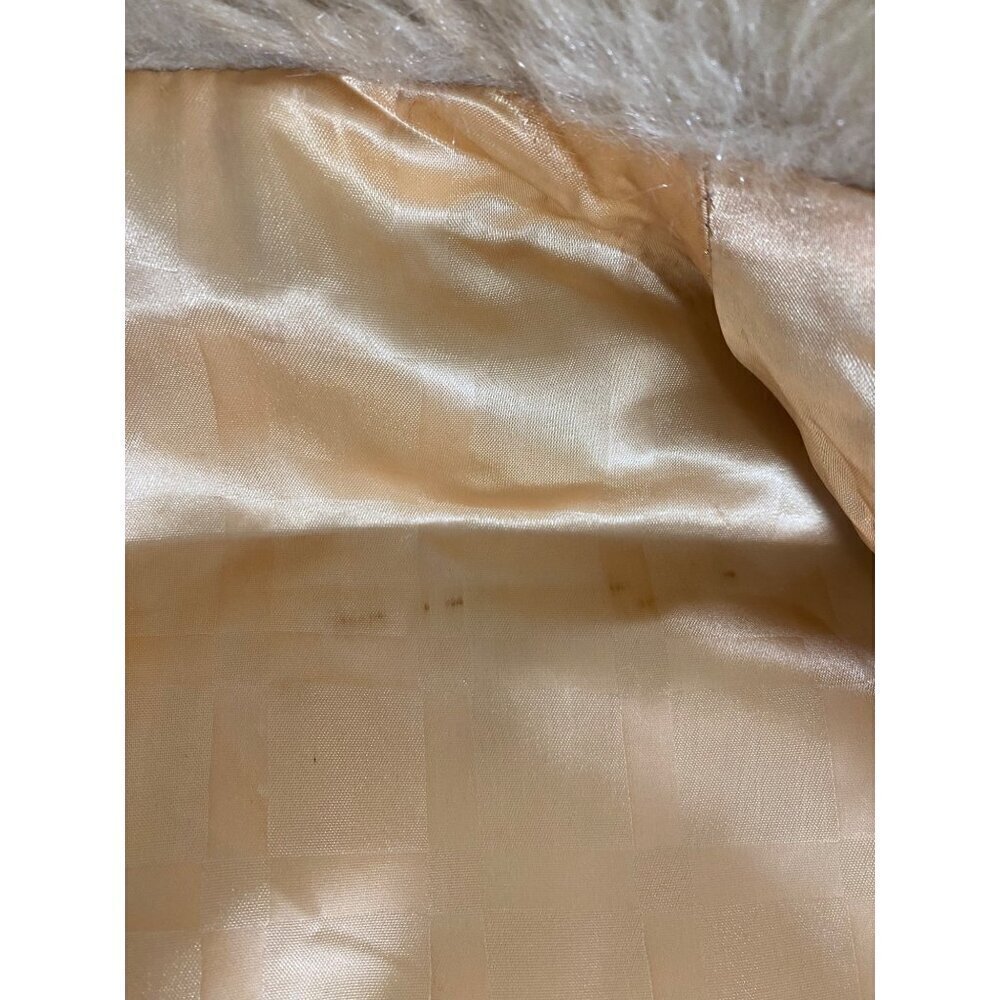 Vintage Montgomery Ward Faux Fur Union Made Coat Shawl - M/Large - Picture 7 of 14
